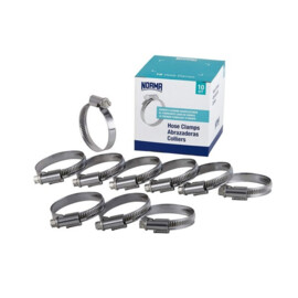 Hose clamps / Worm-Drive Clips (W2), width 9 mm, 8-12 mm, DIN 3017 (10 pcs)